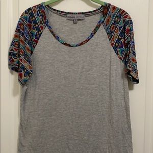 Aztec Baseball Sleeve TShirt